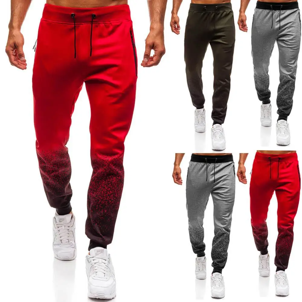 wholesale fashion black cargo pants gym Free sample pants custom Logo spring Jogger zipper pocket pants fitness sweatpants
