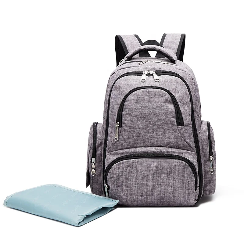 2020 Free Sample Large Diaper Bag Baby with Small Mommy Bag Stroller Straps and Changing Pad Diaper Bags