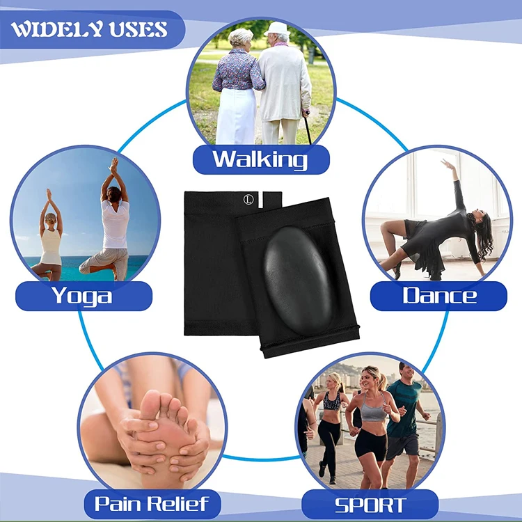 Outdoor Arch Support Sleeves Gel Pad Support Foot Heal Pain Relief Gel Cushioned Arch Support Socks Sleeve