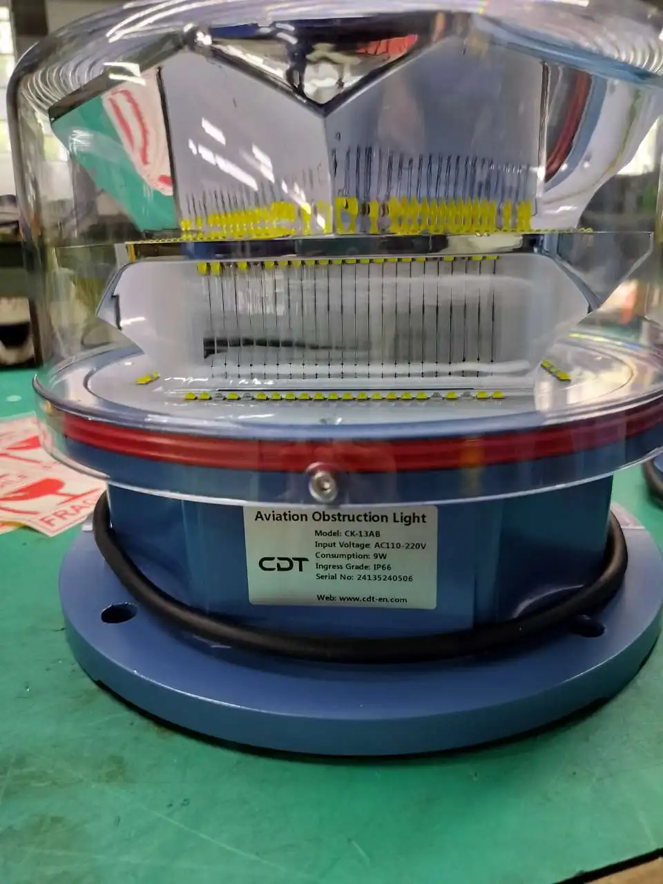 External controller optional BMS ,relay alarm,monitoring,UPS power supply medium intensity dual aircraft warning obstacle light