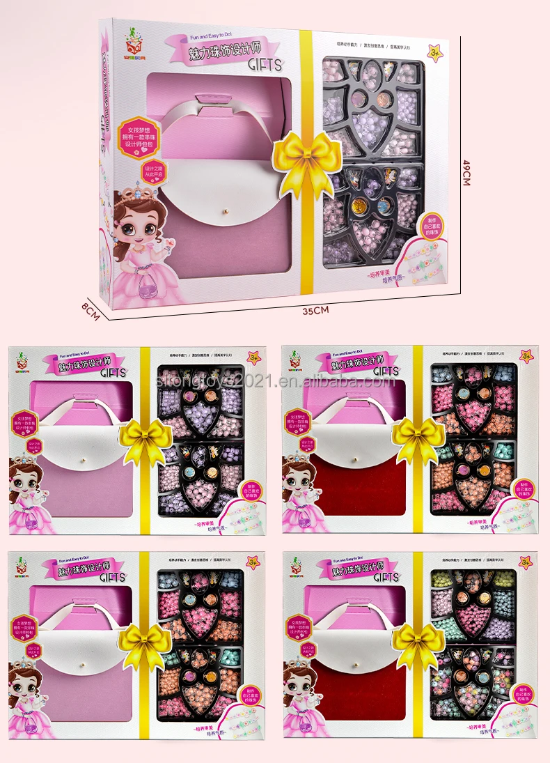 2024 New SaleSets Girls Toys Children Diy Making Bracelets Creative Hand Rope Kit diy beads Toy
