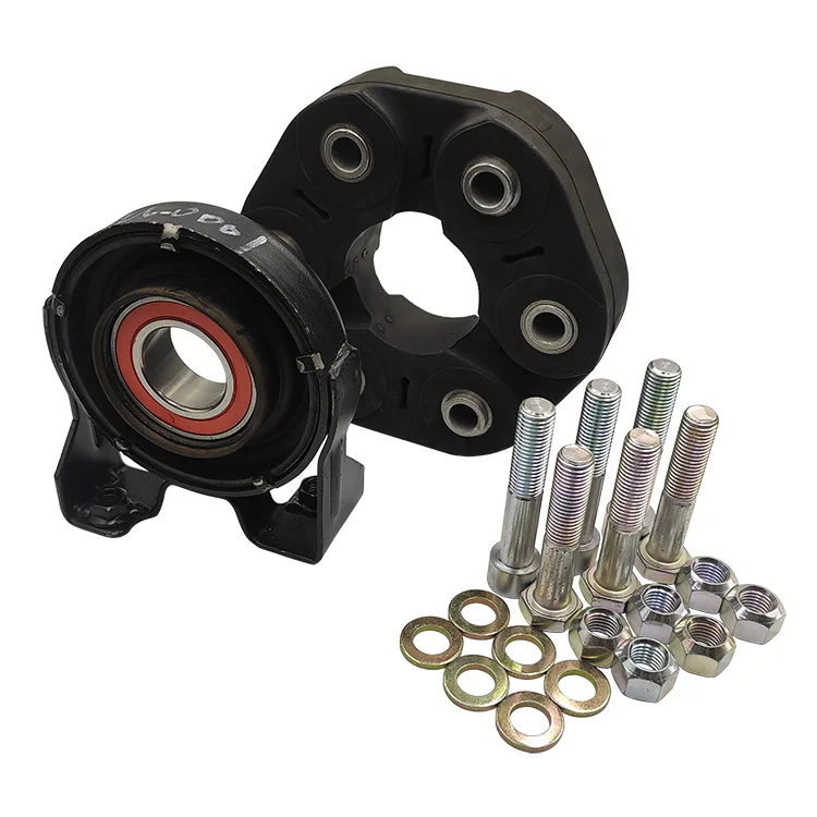 Driveshaft Drive Shaft Flex Disc Joint + Center Support with Bearing Set for VW TOUAREG 7LA 7L6 7L7