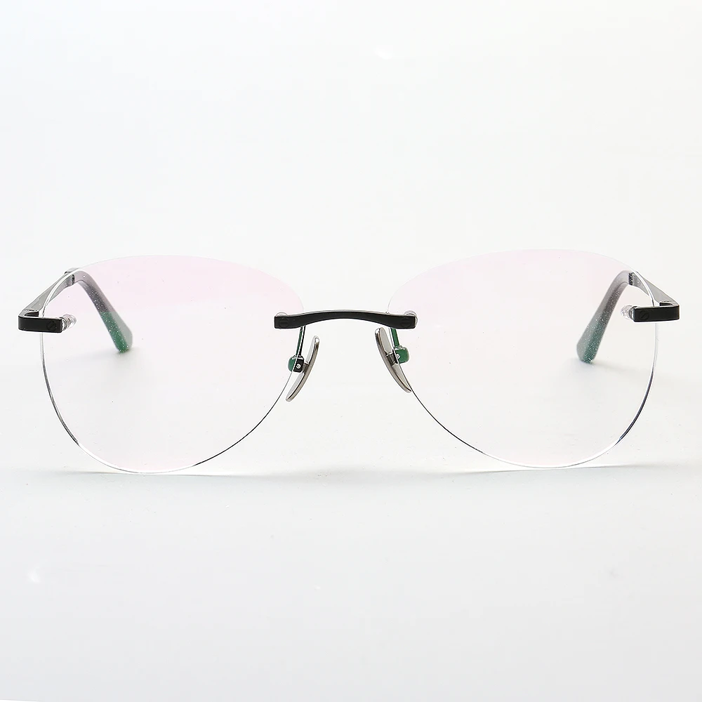 CTO2540 new high quality pure titanium optical frame frameless glasses pilot anti-blue light business myopia
