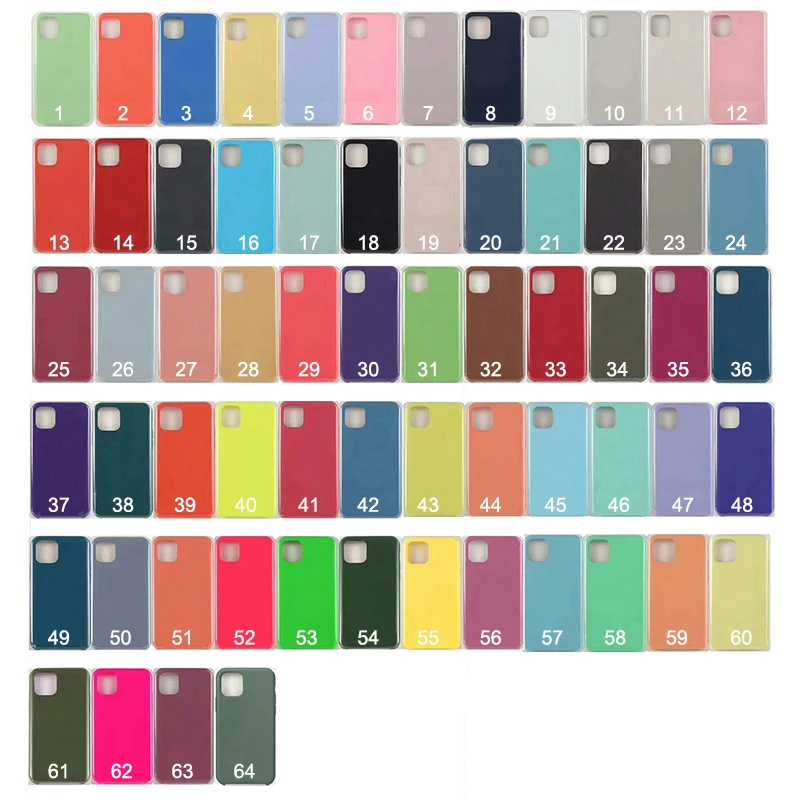  Роскошный силиконовый чехол для мобильного телефона iPhone 11 сотового 12 Pro Max оптом 64