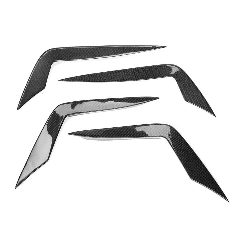 Car Front Bumper Side Canards For A7 S7 C8 Sports 2019 2020 Carbon Fiber canards 4pcs A7