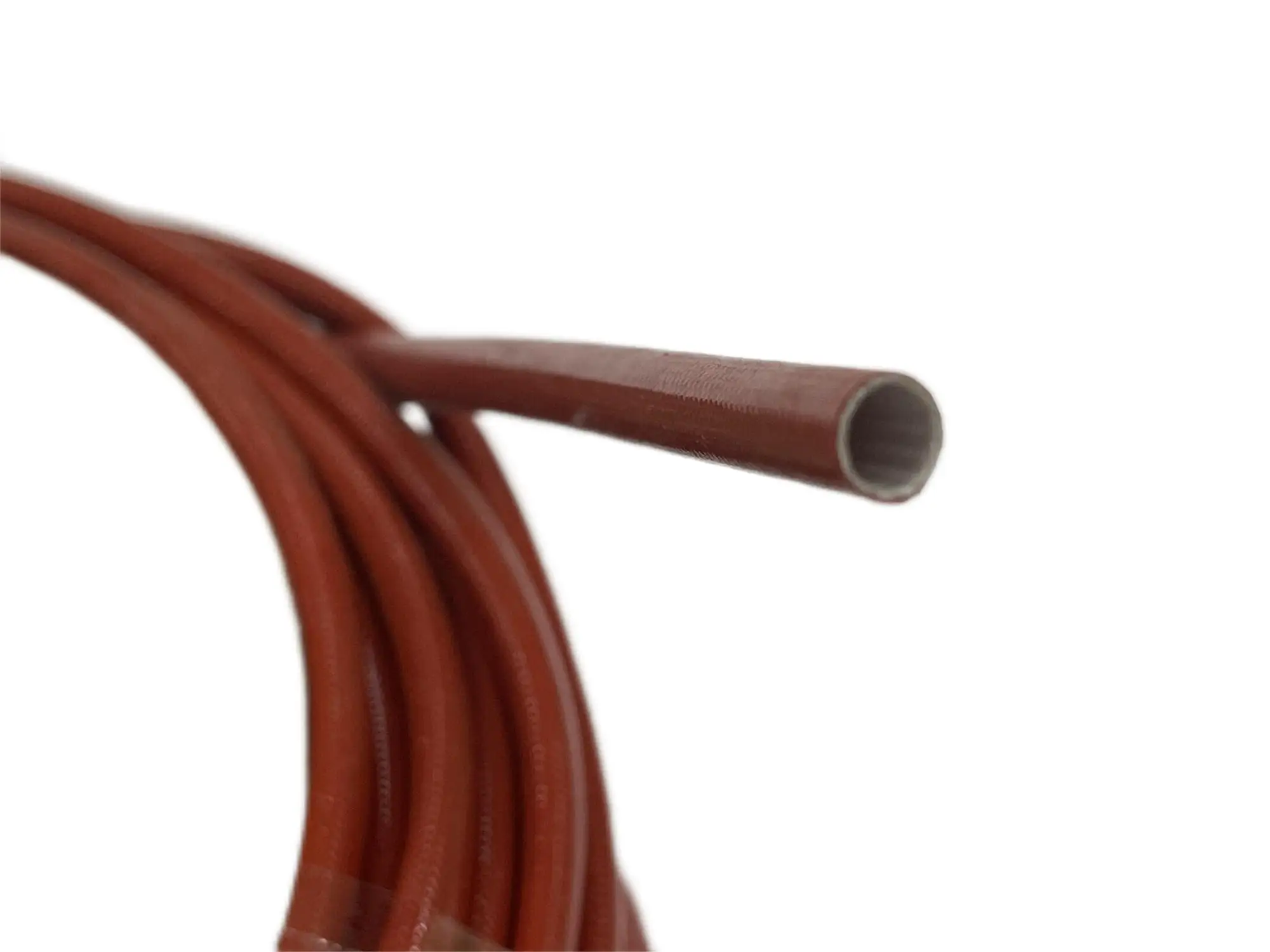 Best price of China manufacturer hot sale high temperature Self-extinguishing Silicone Resin Fiberglass Sleeve in red color