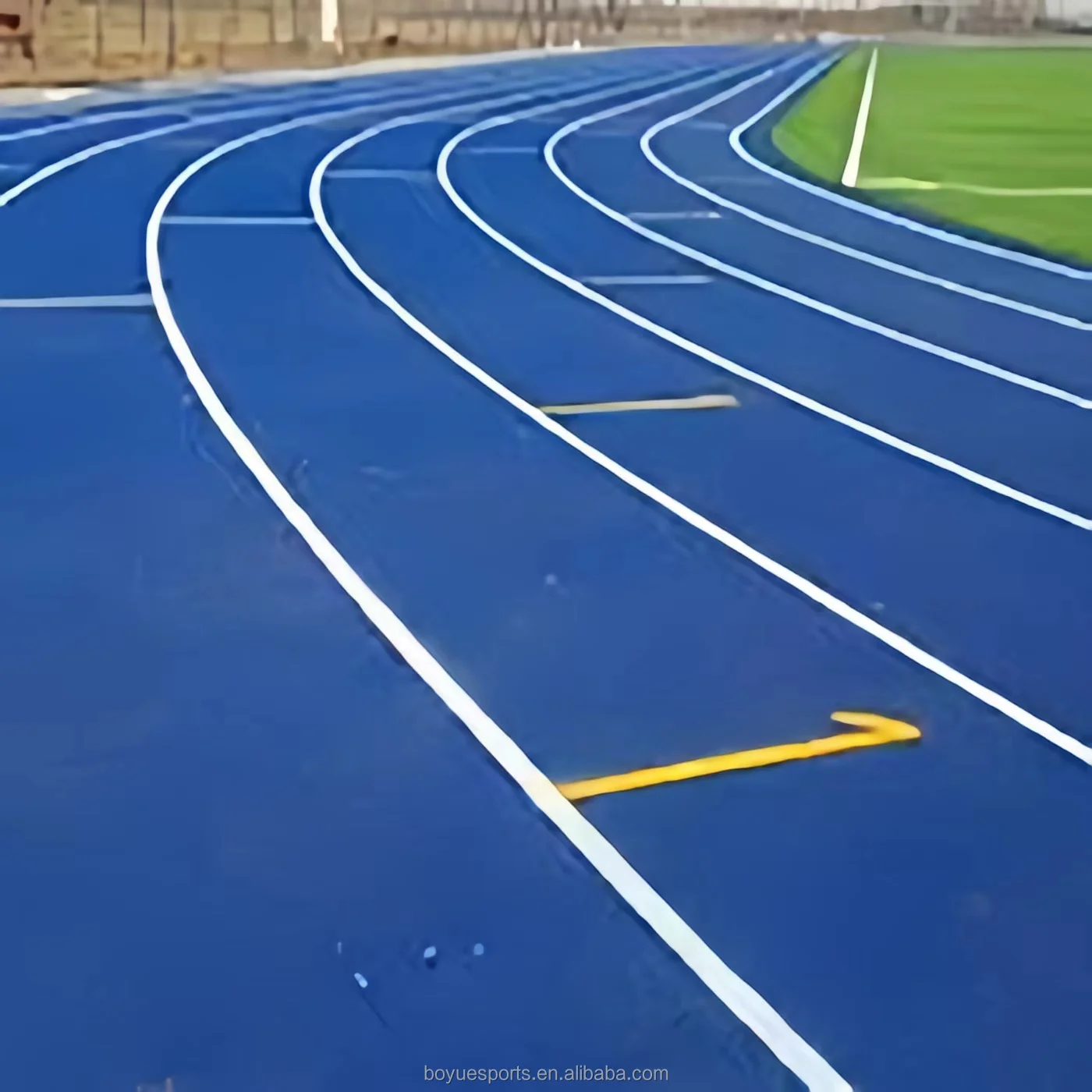 2024 Boyue EPDM rubber particles  Outdoor Playground Rubber Running Track rubber runway
