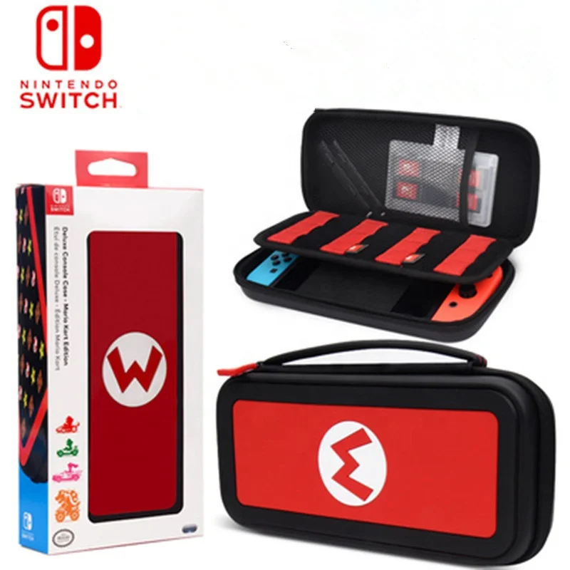 Red color waterproof Silicone  game bag Switch EVA Case For switch nintendo bag Protective switch bag