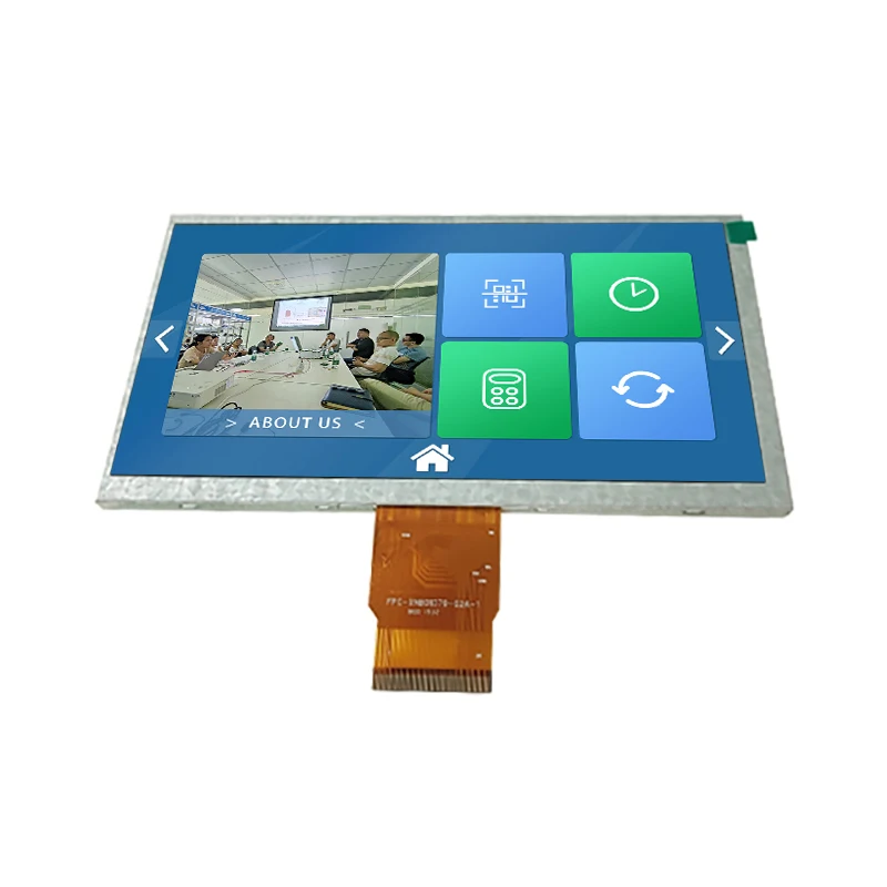 High Brightness 1024*600 Resolution 7 inch IPS TFT LCD Module RGB Interface 7 inch Display Module 50 Pins