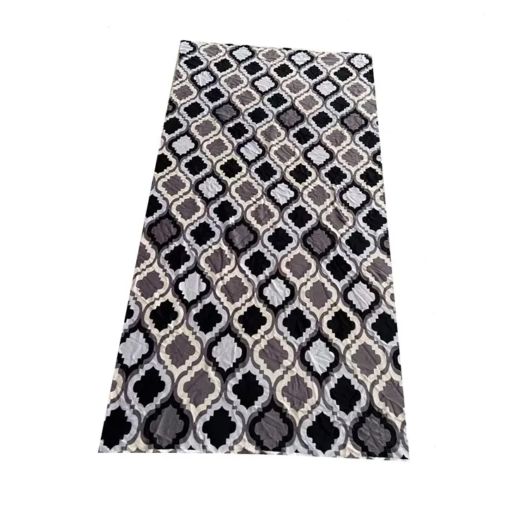 Fashion Africa Soft Polyester Single-sided Printed Printing Flower Flannel Fabric For Quilts