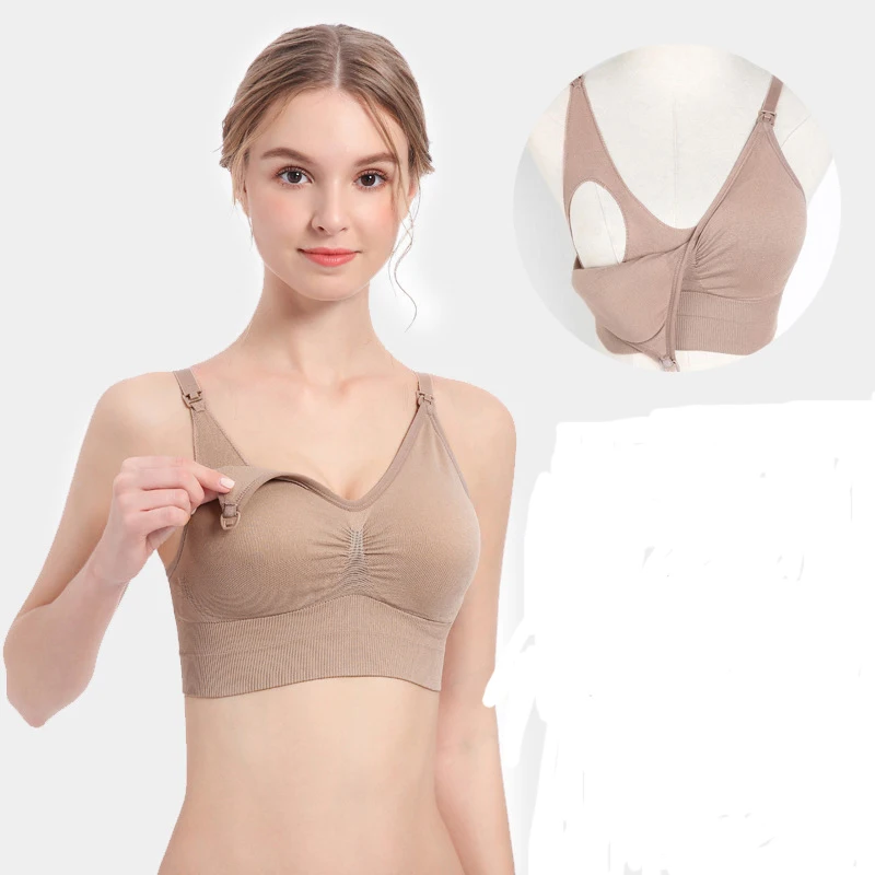 Hot Sexy Nursing Bra With Removable Padding Nursing Insert Pad Bra Womens Maternity Clothing