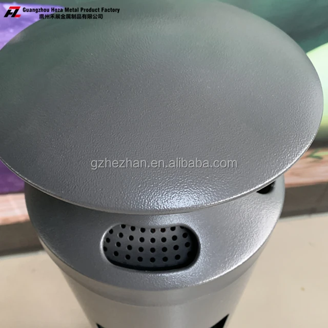 
Wall Mounted Ash Bin Stainless Steel Outside Outdoor Ashtray Cigarette Bin Silver Color Lockable Ashtray Stand 