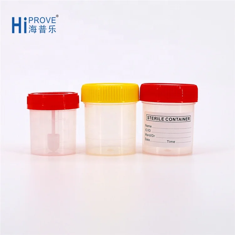 Plastic Disposable Medical Sterile Sample Specimen Collection Stool Urine Container 30ml 60ml 120ml