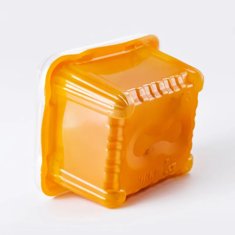 Supermarket Eco-Friendly Recyclable PET Plastic Food Container Clear Embossed Salad Fruit Box Packaging