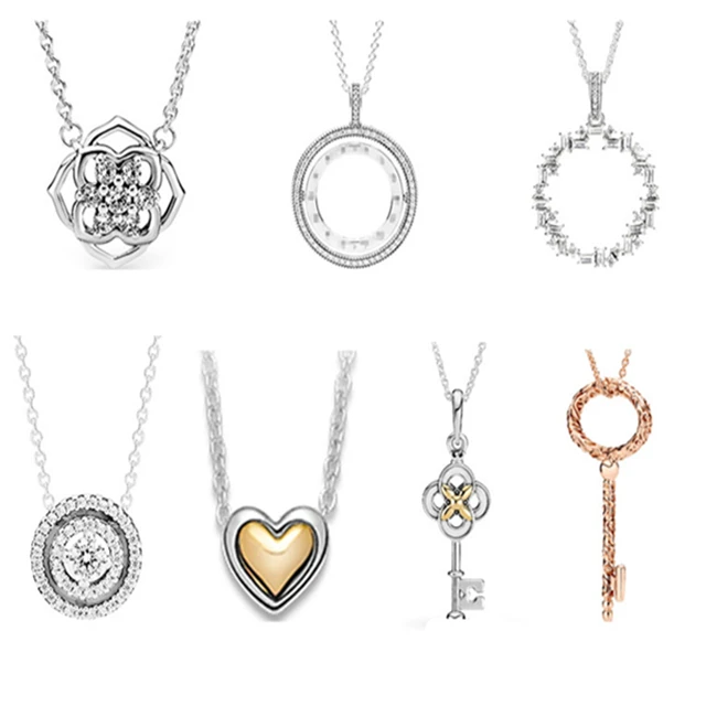 Manufacturer Direct Selling 925 Sterling Silver Trendy Necklace Suitable for Lady Glamour Silver Jewelry