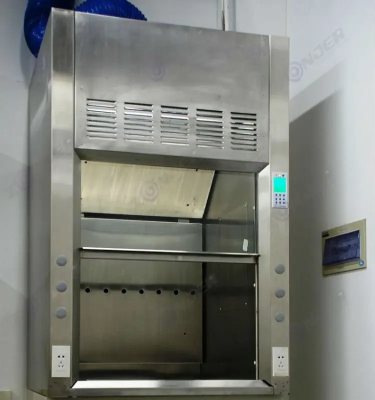 Chemistry Equipment Gas Extractor Small Ductless Hyperclean Sterile Stainless Steel Fume Extraction Hoods For Lab For Sale