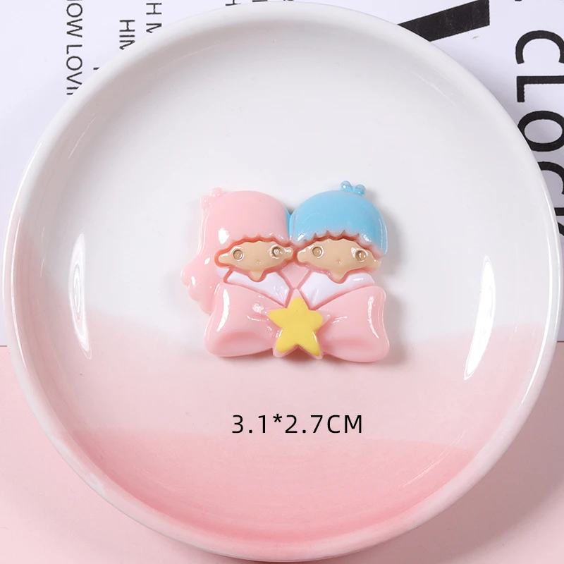 Bulk Flat-back Resin Charms Kawaii Baby Boy Girl Resin Accessories for Mobile Phone Shell Decoration