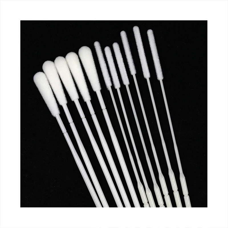 Sticks Nasal Plastic Stick Nylon Flocked Medical Nasopharyngeal Disposable Sterile Swab