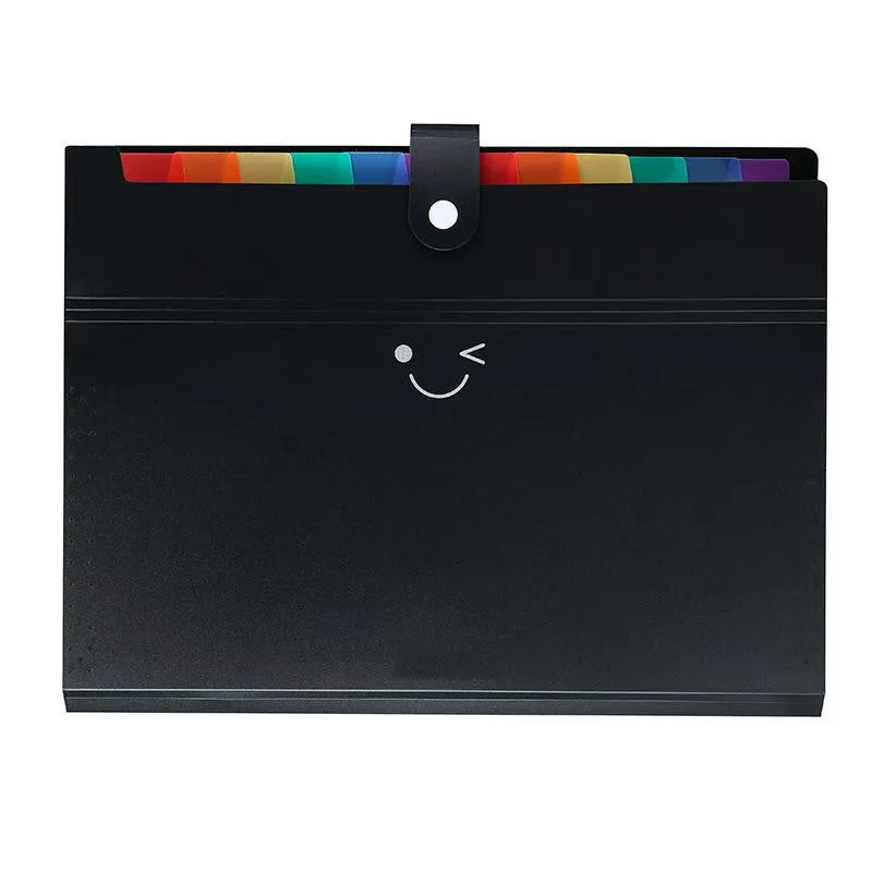 Extensible Storage Office Accessories Reinforce 1/3 cut label plastic file folder