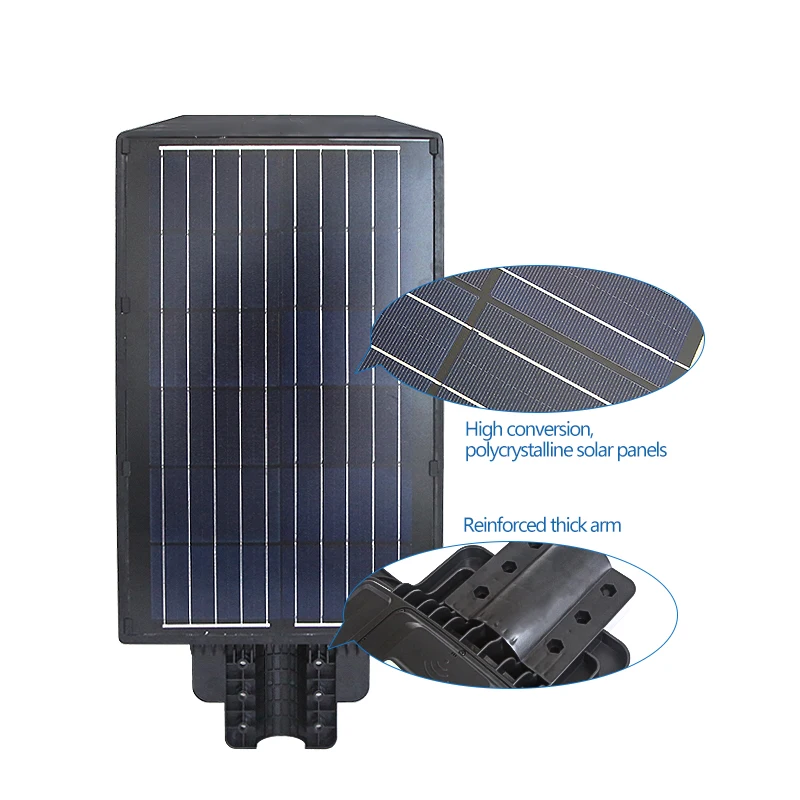 Super brightness Outdoor Solar Led Street Lamp IP65 Waterproof Remote Control All In One Solar Streetlight