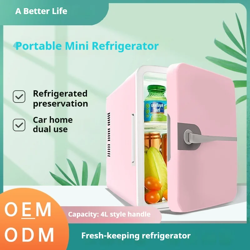Wholesale 6L Portable Mini Skincare Fridge Car Refrigerator Beauty Refrigerator  Cosmetics refrigerator