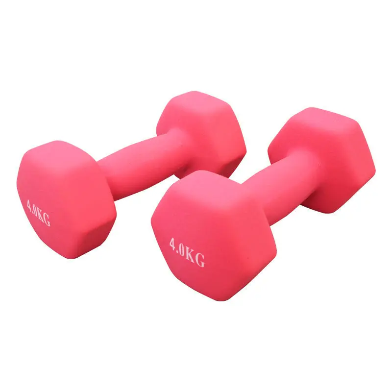 colorful dip plastic dumbbells 1kg to 10kg little free weight dumbbell set cast iron dumbbell set
