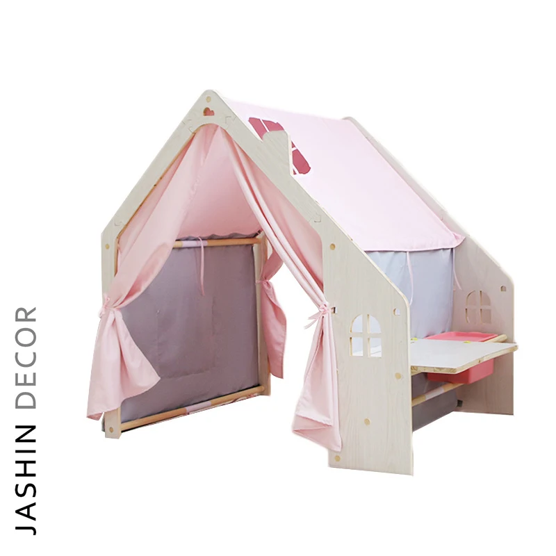 OEM colorful princess Castle playing house kid indoor teepee tent for kids play