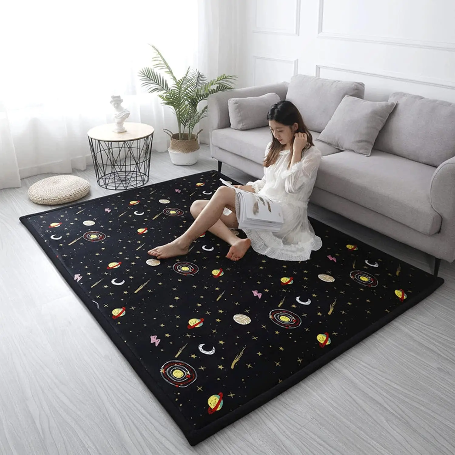 30mm Alfombra Tatami Area Rug Kids Rugs Play Mat Sitting Room Baby Crawling Mat Memory Foam Rug Center Carpet for Living Room