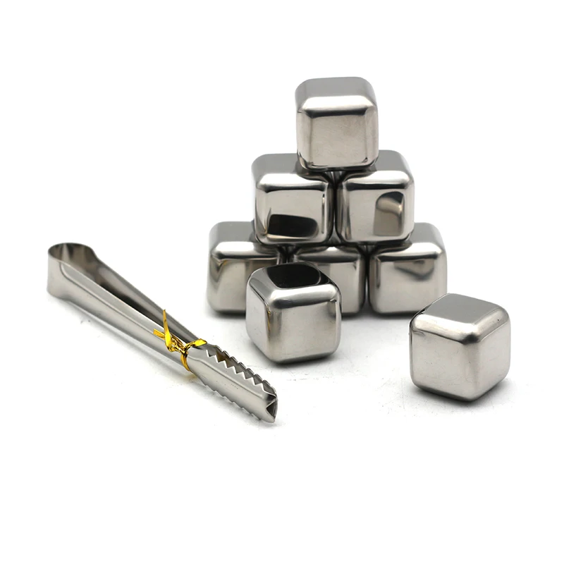 Hot-selling stainless steel ice gravel long-term thermal insulation ice cube whisky ice gravel