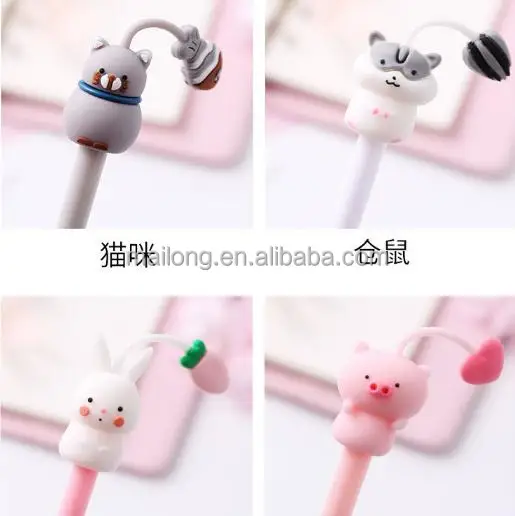 
Beyond of cute cartoon neutral pen writing black pen examination PN024 