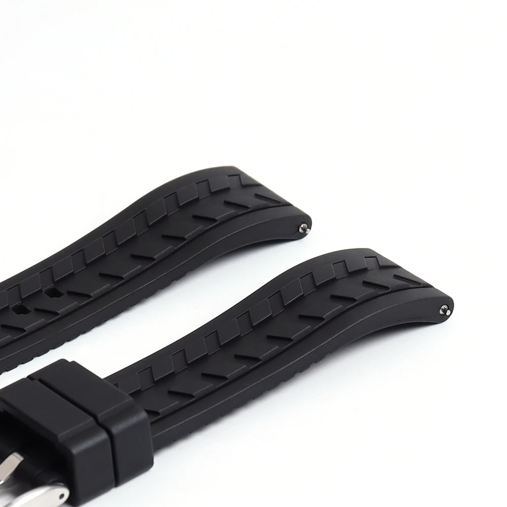 New Arrival FKM Rubber Watch Strap 20/22mm Quick Release Tire Tread Fluororubber Watch Bands Bracelet Multiple Color Options