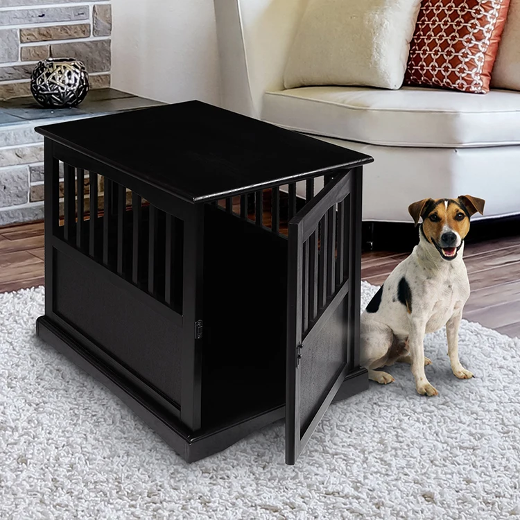 Furniture Style Dog Crate Home Wooden Cages Table Shape