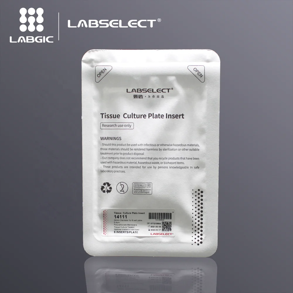 Labgic cell culture Inserts in 6-well  6.6mm PC transwell polycarbonate membrane insert for cell culture low moq