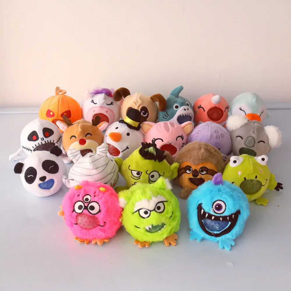 10CM Cute Cartoon Squishy Stuffed Animal Halloween Pumpkin Squeeze Toys Promotion Gifts Kids