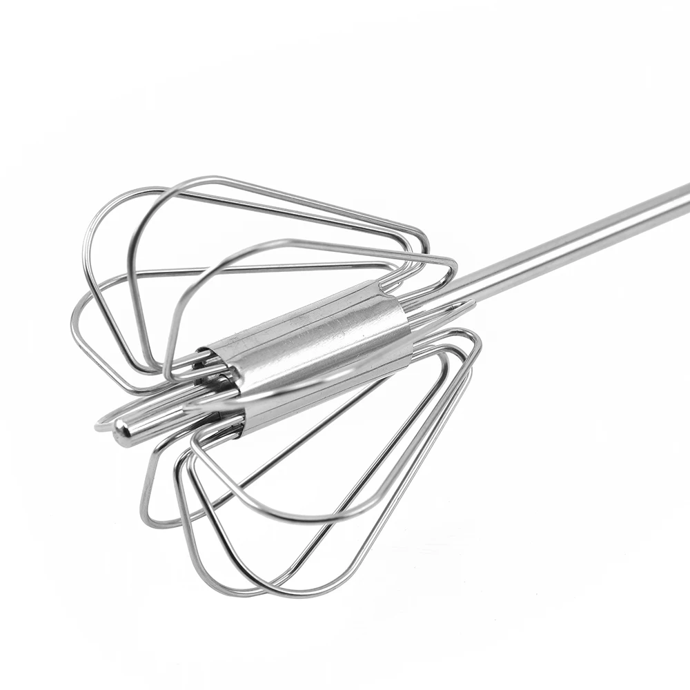 Kitchen semi-automatic mixer egg beater stainless steel egg whisk Manual Hand Mixer Self