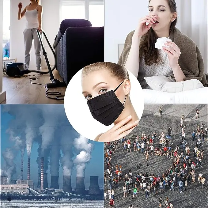 Face Mask / Disposable Facemask 50pcs/box 3 Plys Kid Blue/white/black Adult Customized Non Woven Face Mask EOS Personal Care SGS