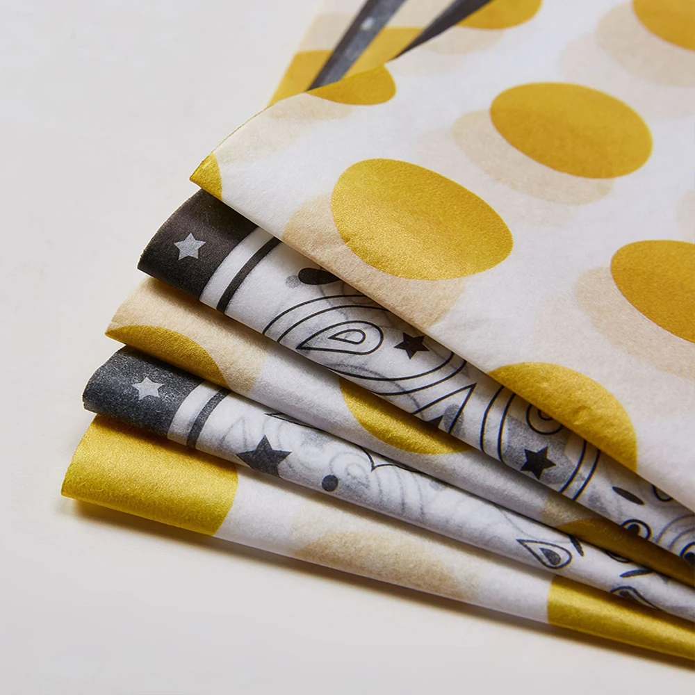 Custom printed flower wrapping paper customized logo gift tissue wrapping paper for packaging Shoes/Garment