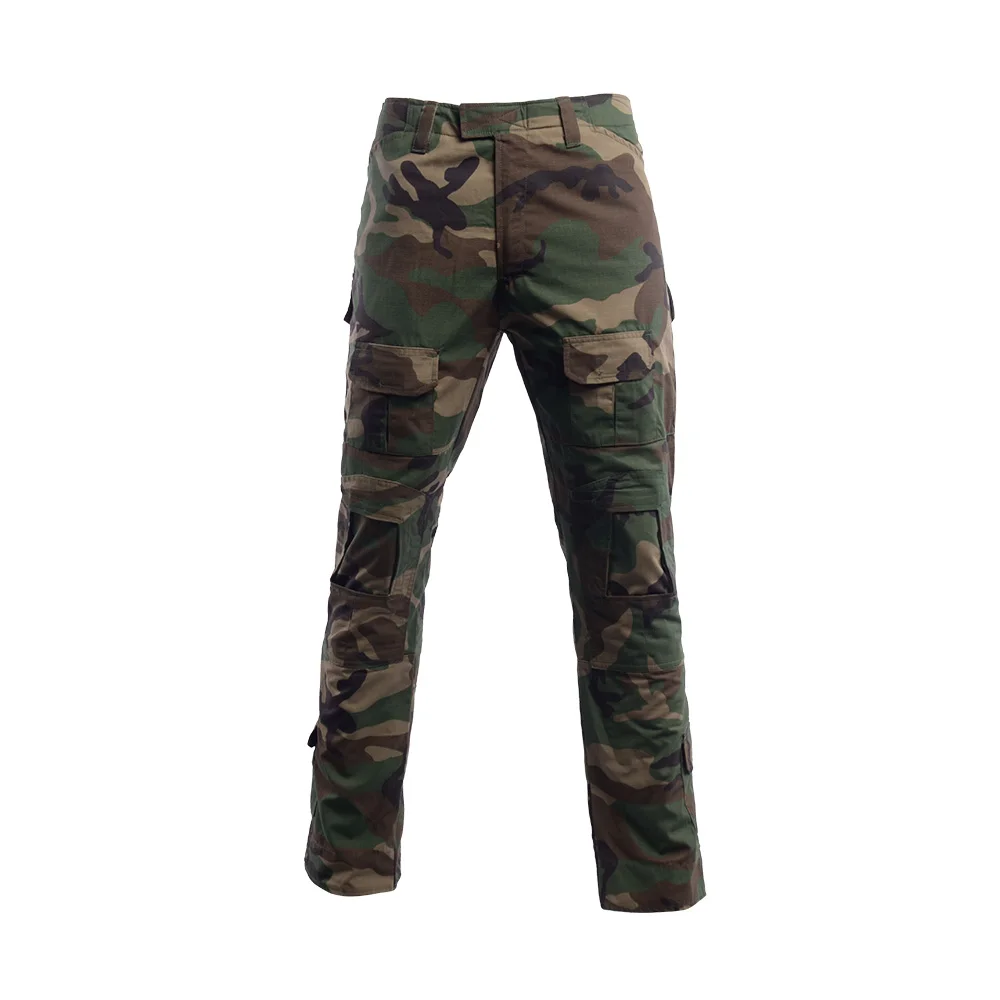 Men Woodland Tactical Cargo Pant Long Paintball Combat Style Trousers Mens Clothes Work Camo Pant