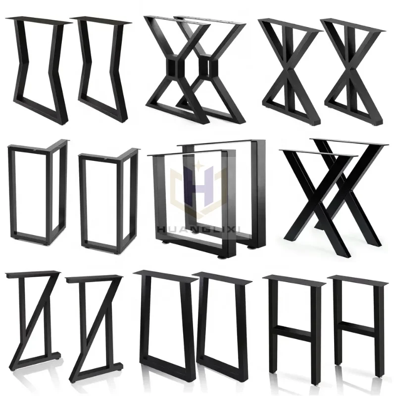 Hot Sale Factory Metal Simple Desk Legs Office Desk Table Legs Metal Dining Durable Coffee Table Bench Legs
