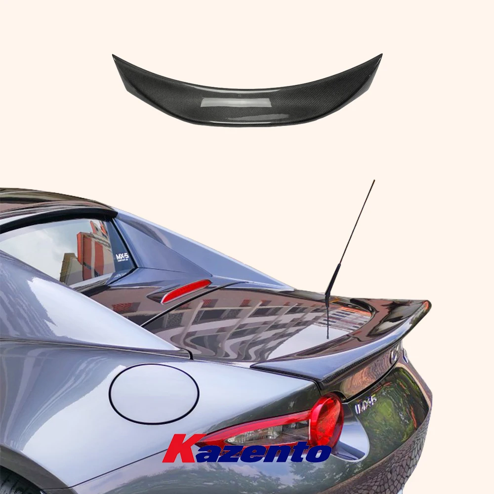 Автомобильный комплект кузова из углеродного волокна заднего крыла для Mazda MX5 Miata (только ND) 2015-20 RF LMS стиль Утконос спойлер