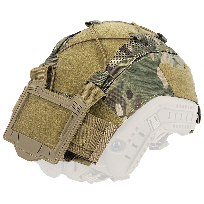 Tactical Accessories Helmet Cover with Battery Pouch Weight Balanced Pouch Nylon Fast Helmet Cover