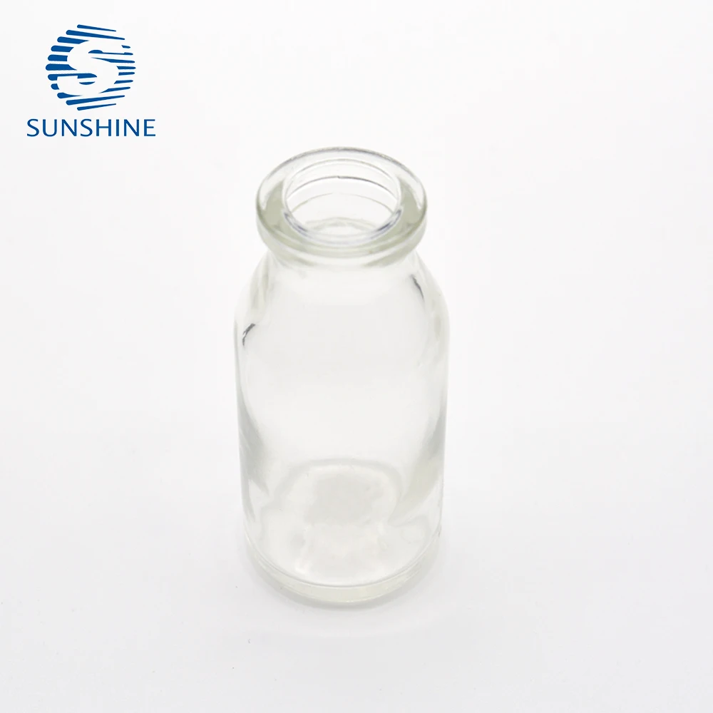 15ml moulded glass vial clear color injectable glass vial pharma grade