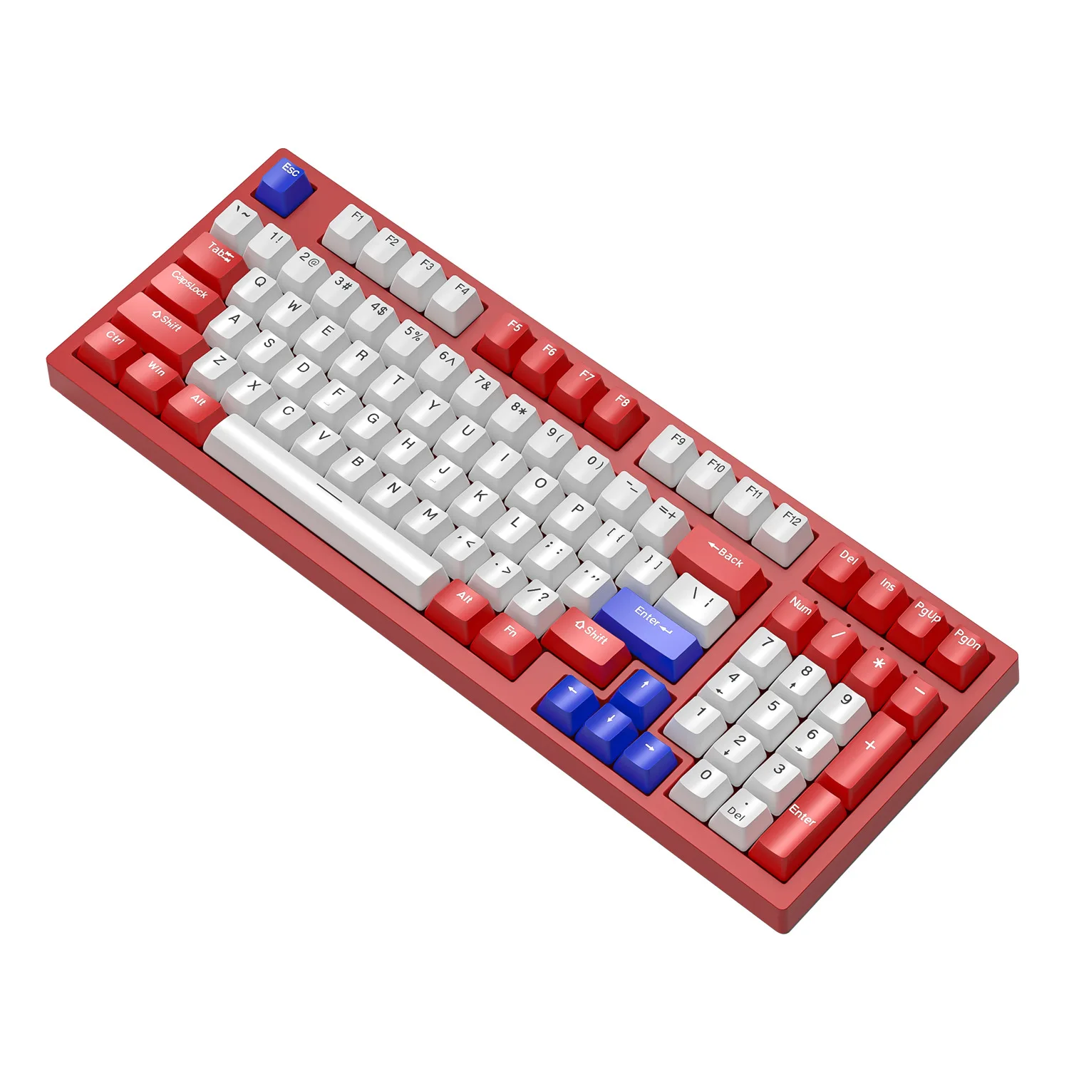 Механическая клавиатура 98 клавиш RGB динамическая подсветка полная клавиша Горячая замена эргономичный дизайн анти-призрак для геймеров