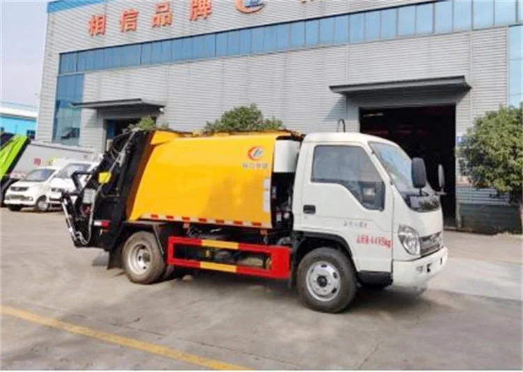 Reliable Supplier Foton small garbage-collection-mini-truck compactor trade waste disposal Garbage truck
