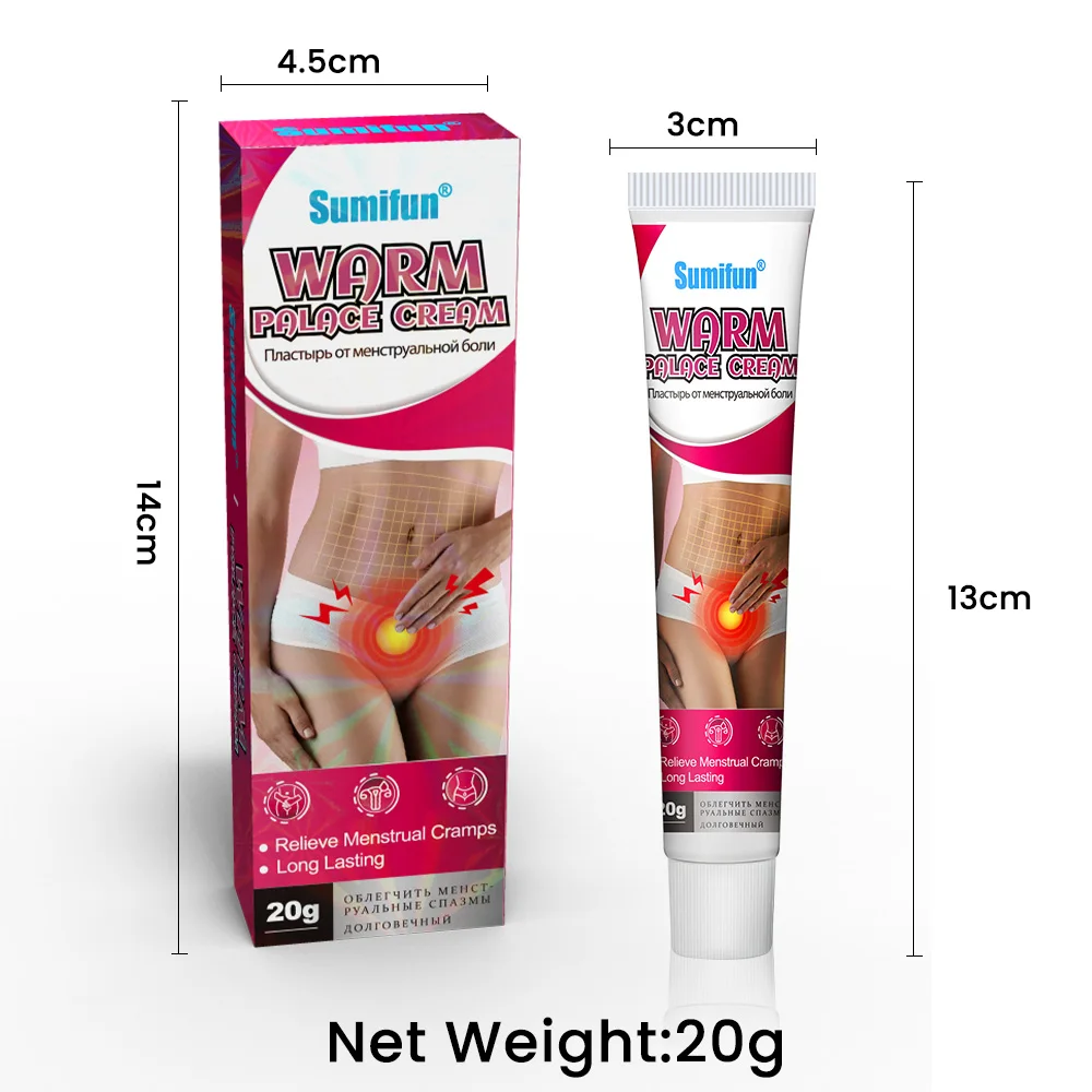 Stomachache Menstrual Belly Pain Relief Care Ointment Warm Palace Plaster Best Seller Sumifun Women Dysmenorhea Treatment Cream