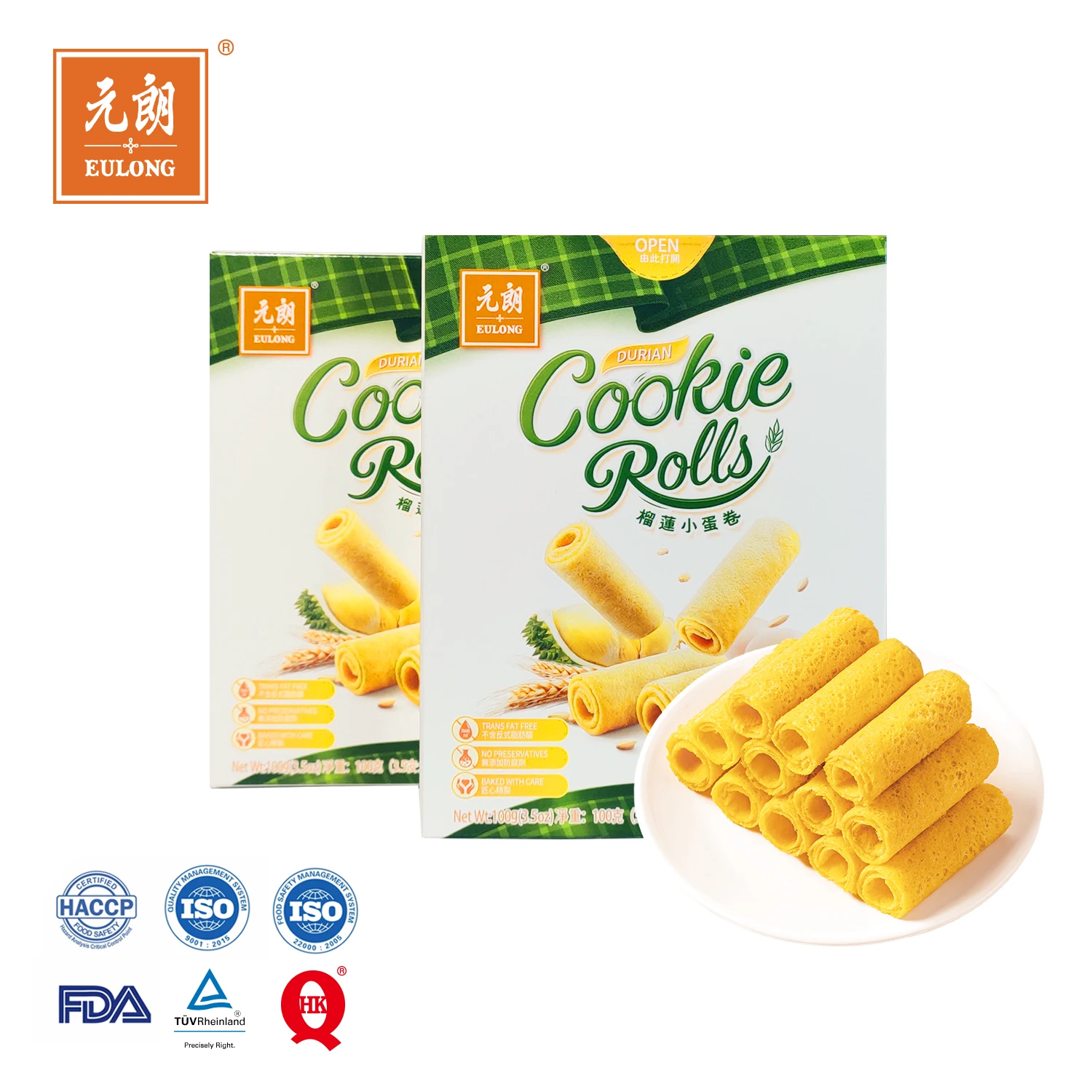 Хит продаж, здоровое печенье в виде яичных рулонов, 100 г