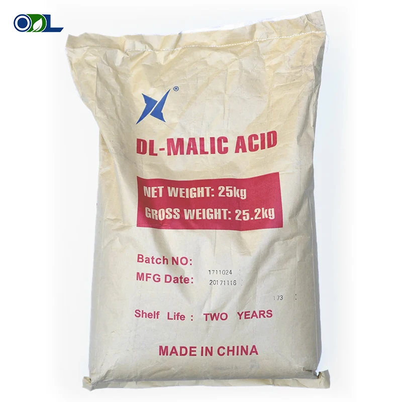 High Quality Malic Acid Bulk Dl-malic Acid food grade DL-Malic Acid white powder CAS 617-48-1