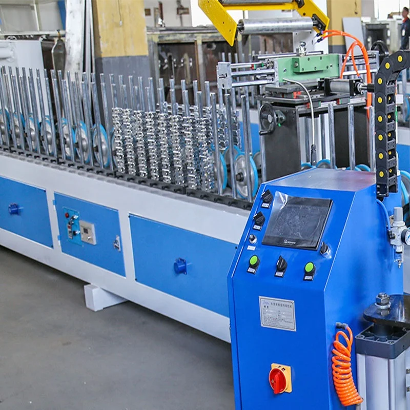 PUR Hot Melt Glue PVC and Veneer Laminating Profile Wrapping Machine