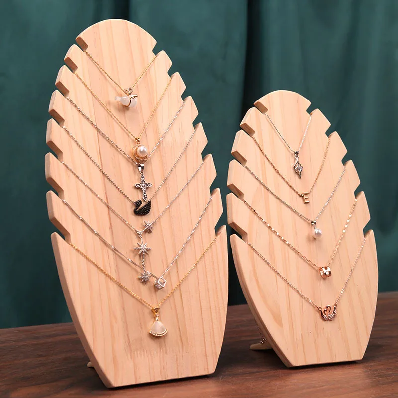 Solid wood jewelry display rack necklace bracelet rack pendant Jade jewelry jewelry storage props display window display