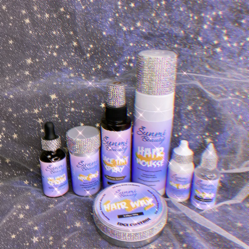 Private Label Luxury Rhinestones Lace Glue Waterproof,Hair Glue Wig Adhesive,Remover Lace Glue